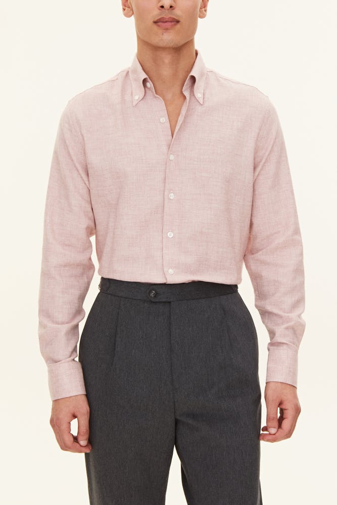 Regular Fit Button Down Twill Shirt