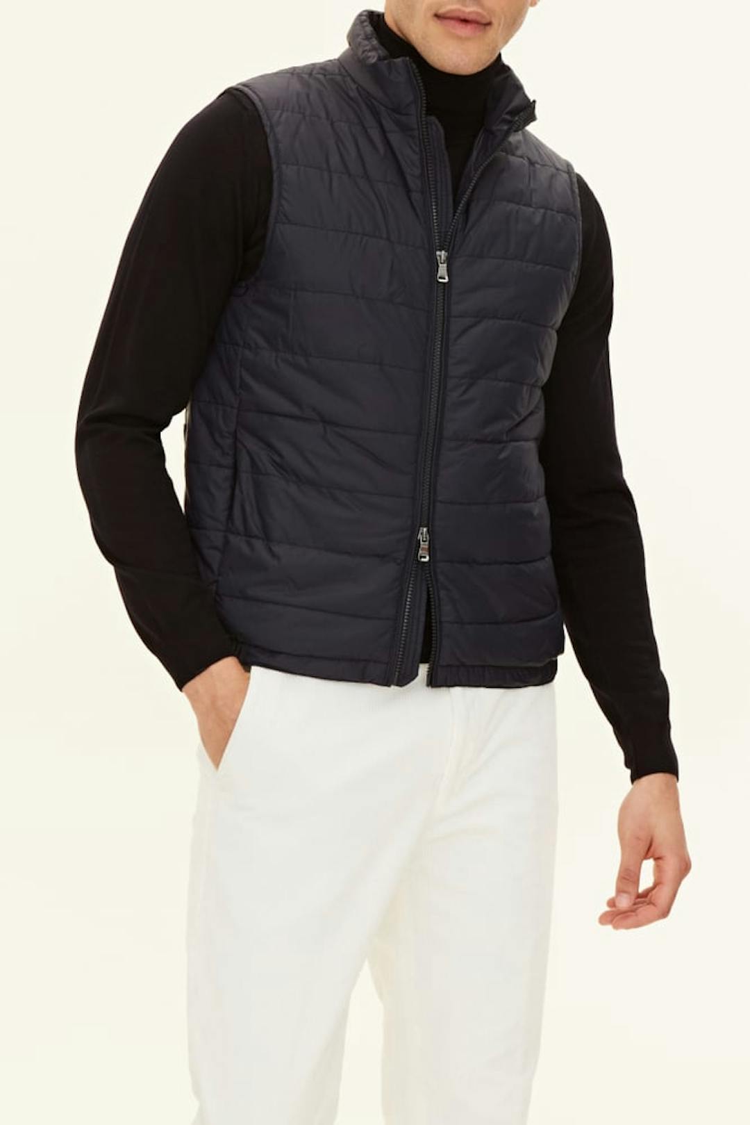Lätt vadderad Nylon Väst