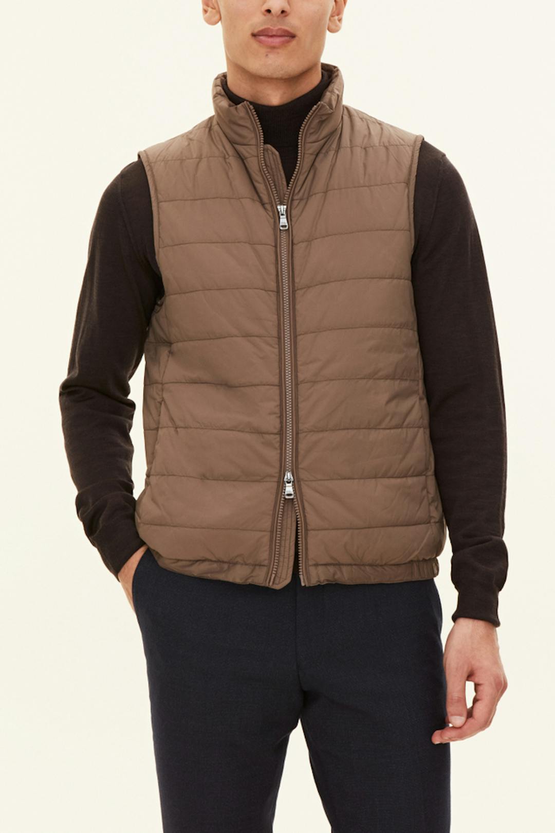 Lätt vadderad Nylon Väst
