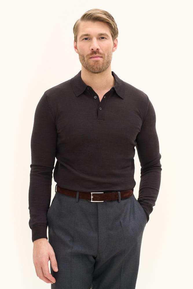 Regular Fit Trøje i Fine Merinould