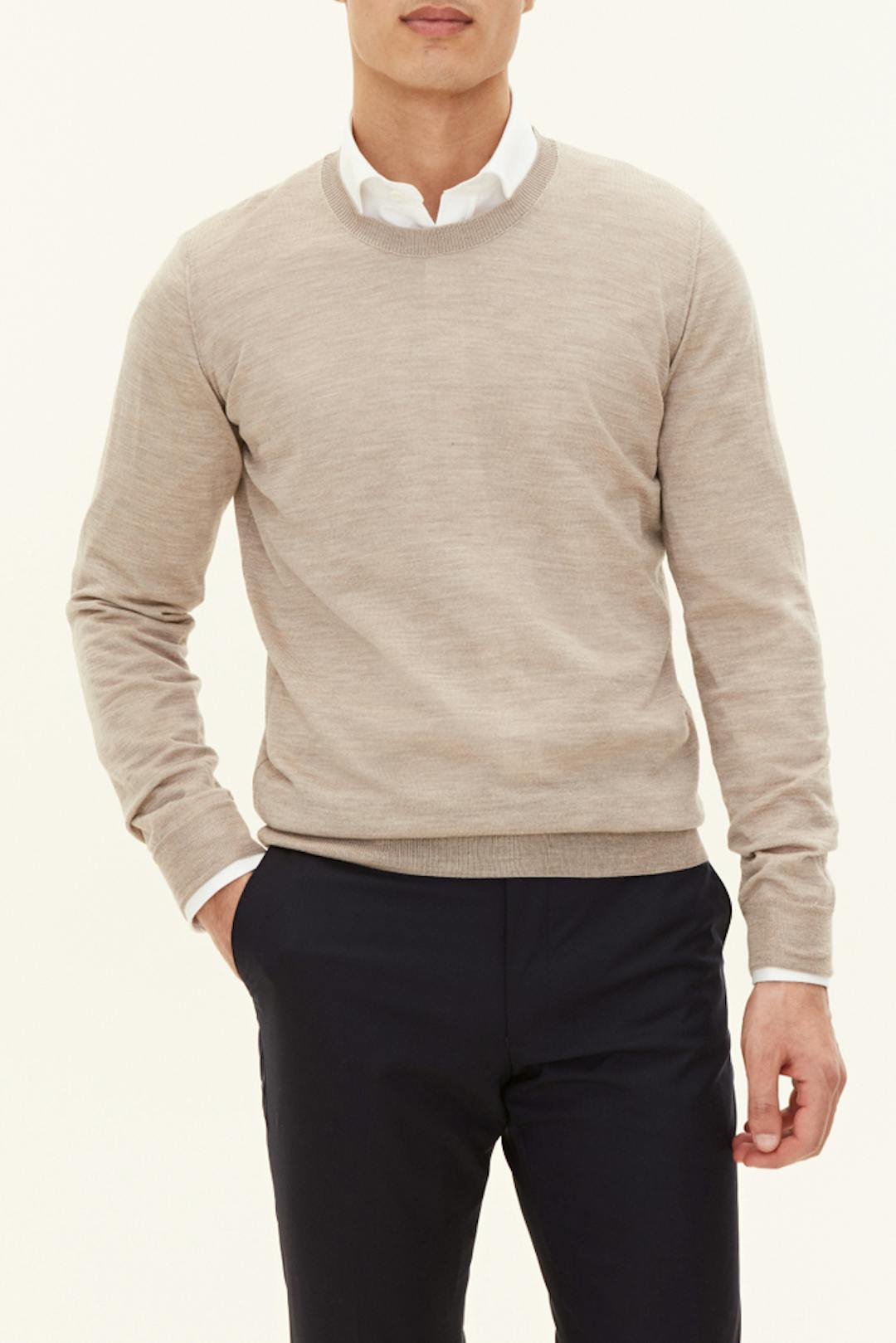 Regular Fit Rundhalset Genser Ekstra Fin Merinoull