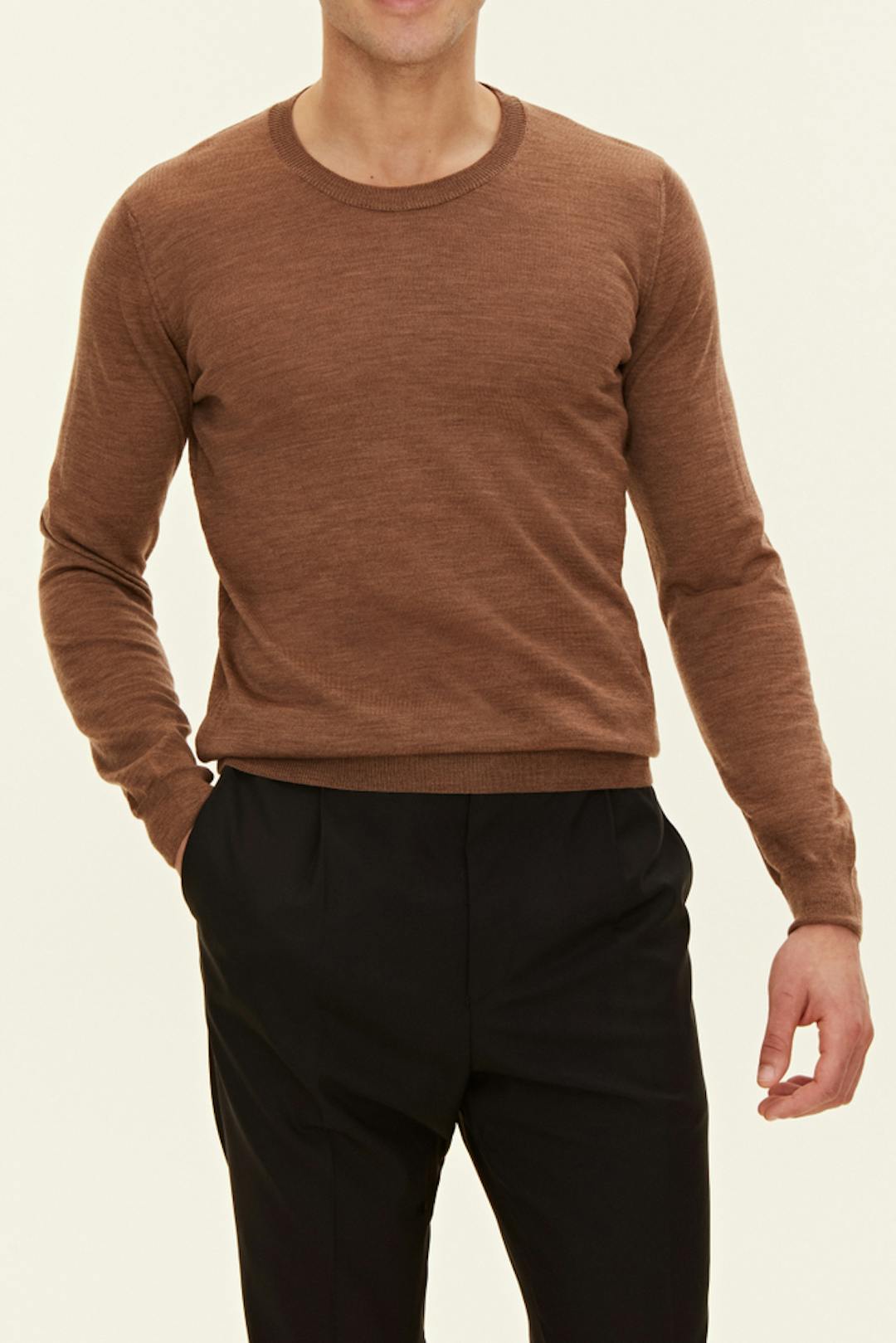 Regular Fit Rundhalset Genser Ekstra Fin Merinoull