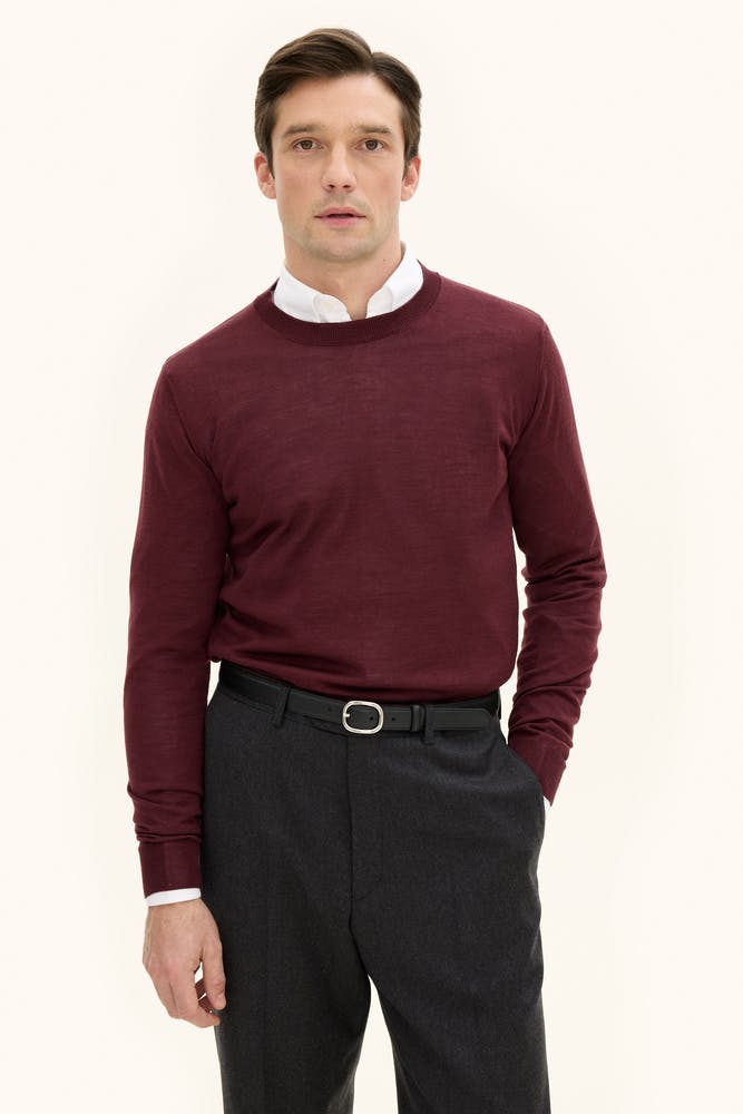 Regular Fit Rundhalset Genser Ekstra Fin Merinoull