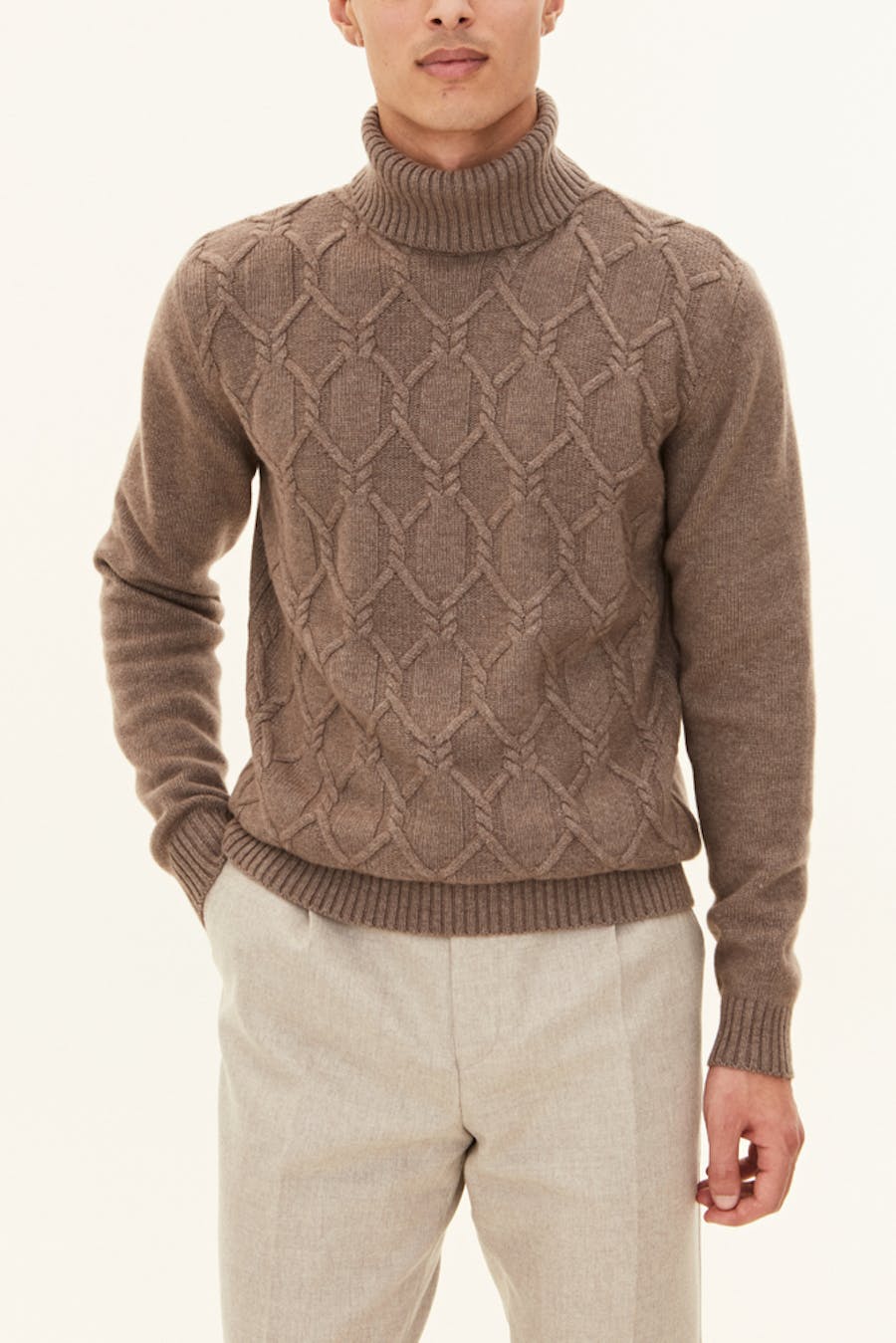 Regular Fit Kabelstrikket Pologenser