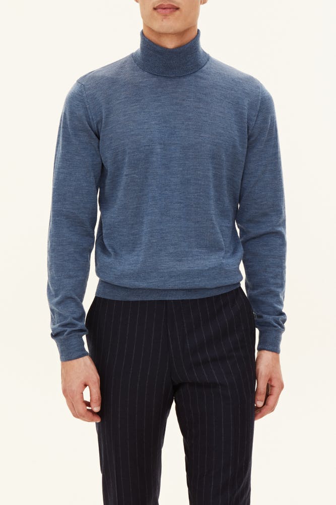 Regular Fit Rullekrave Ekstra Fine Merinould