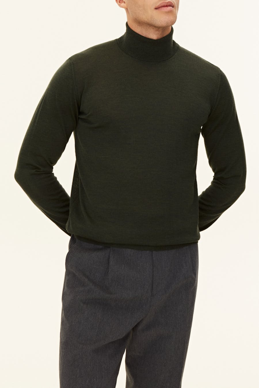 Regular Fit Rullekrave Ekstra Fine Merinould