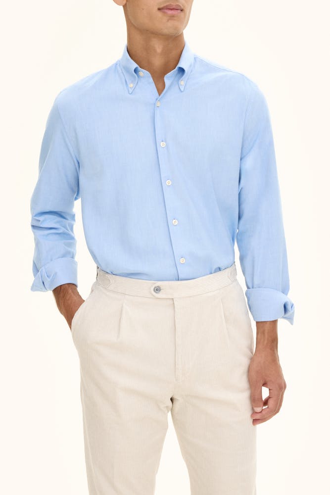 Regular Fit Button Down Twill Shirt