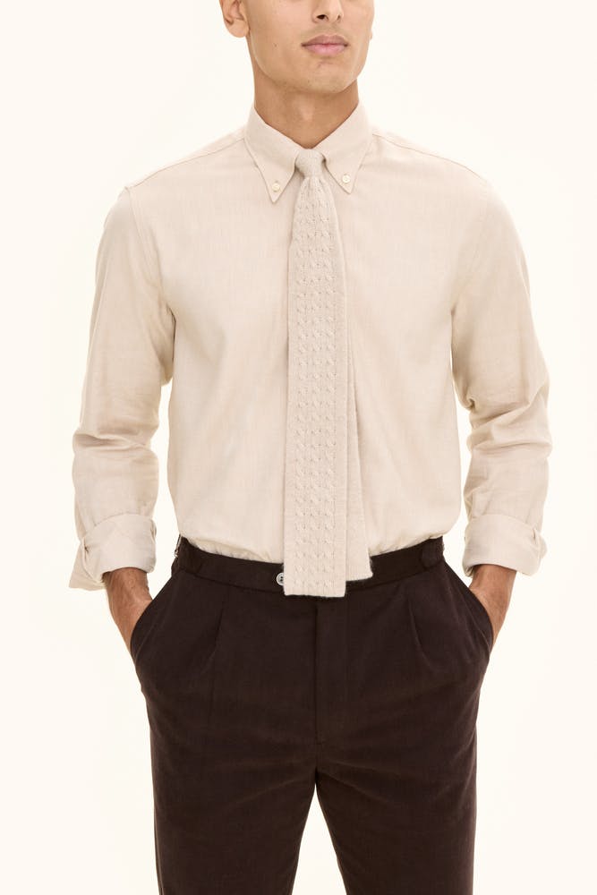 Regular Fit Button Down Twillskjorte