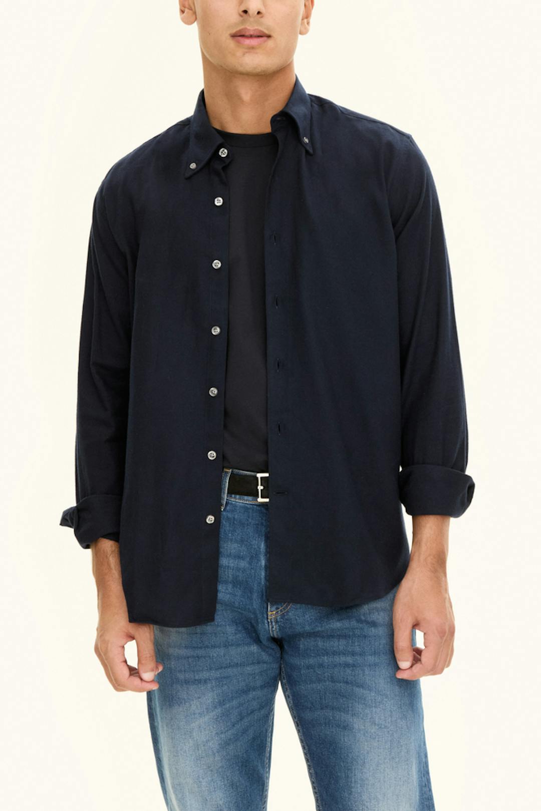 Regular Fit Button Down Twillskjorte