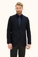 Regular Fit Microstructure Blazer