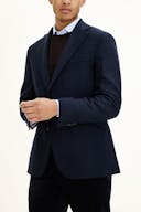 Regular Fit Microstructure Blazer