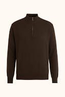 Regular Fit Wool Blend Half Zip Sweater
