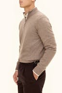 Regular Fit Half Zip Genser Ullblanding