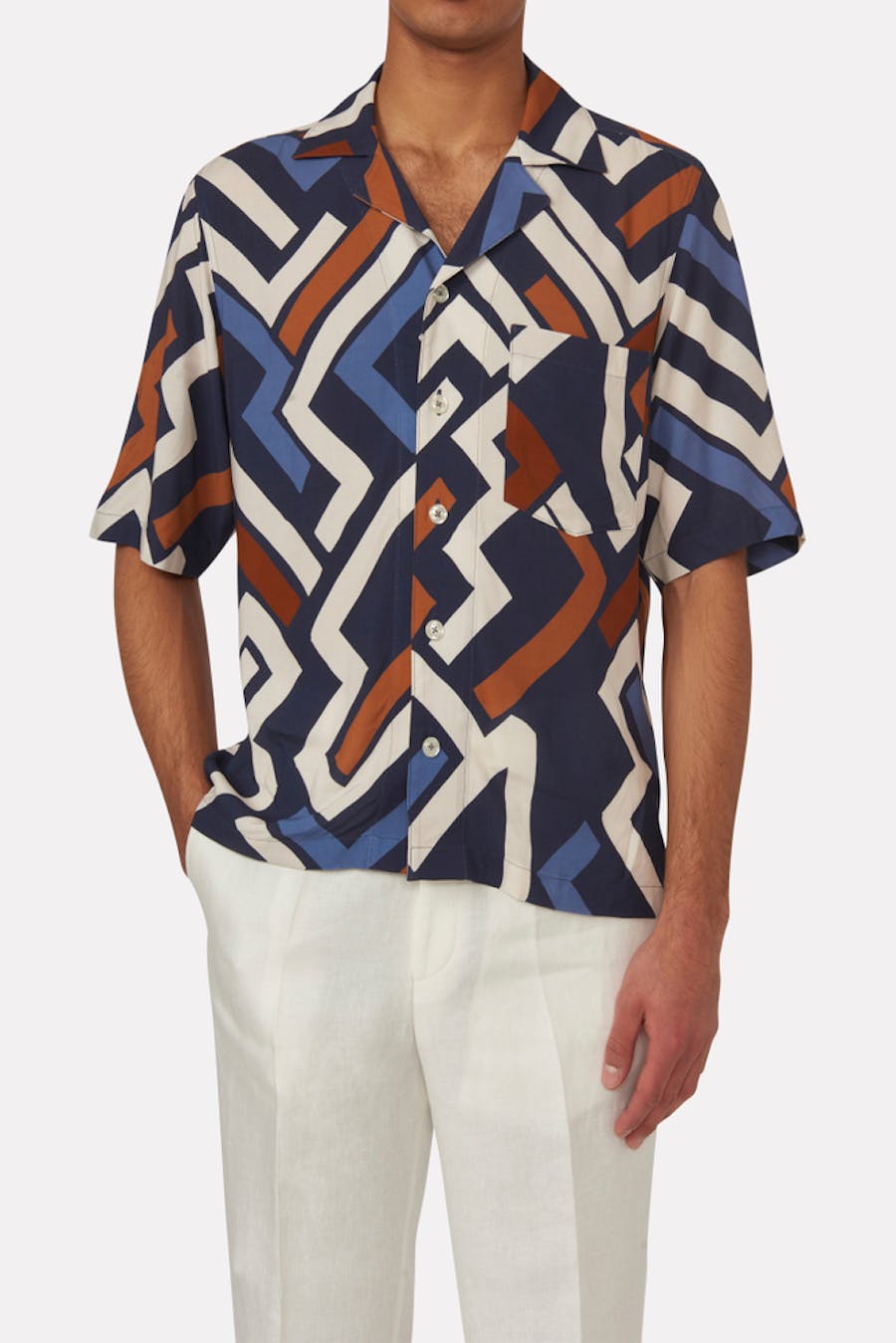 Regular Fit Skjorta Bowlingkrage