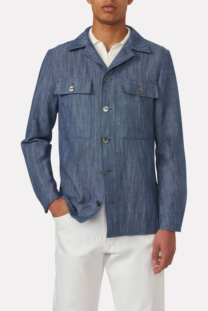 Regular Fit Overshirt Linne