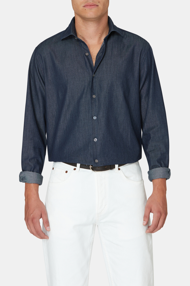 Regular Fit Cut Away Skjorte