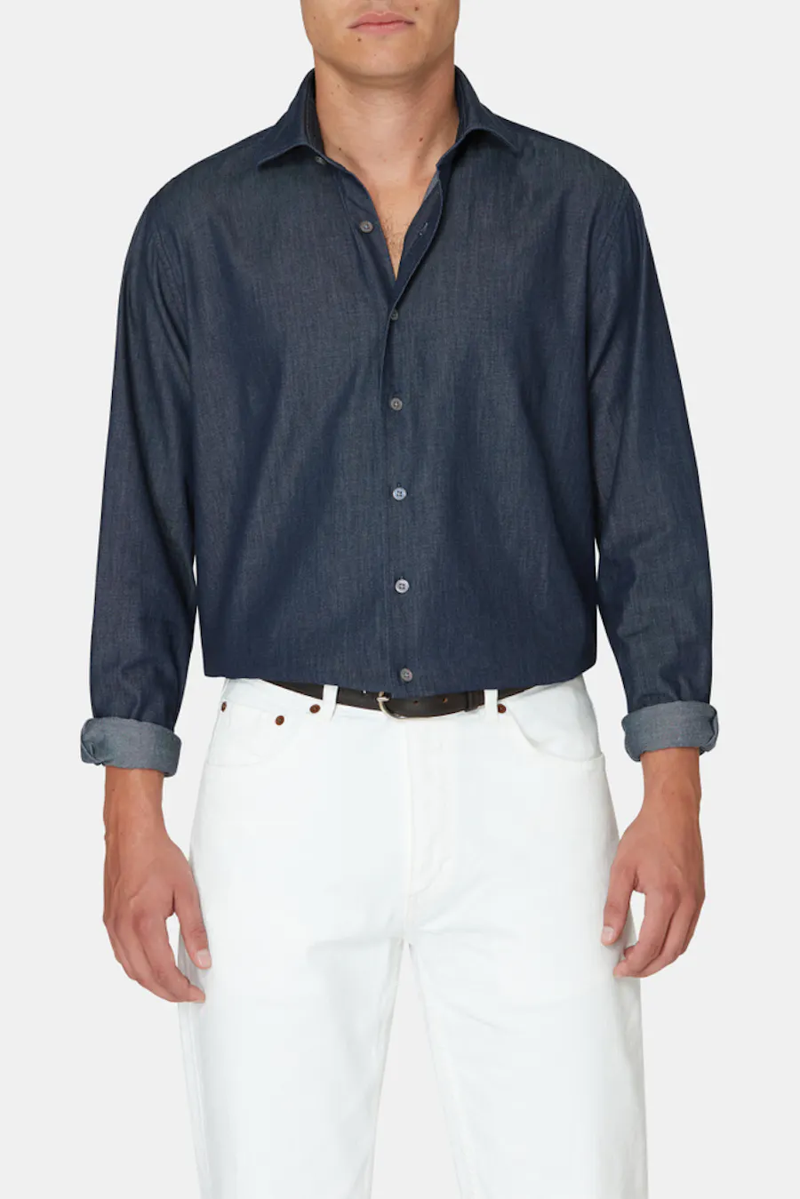 Regular Fit Cut Away Skjorte