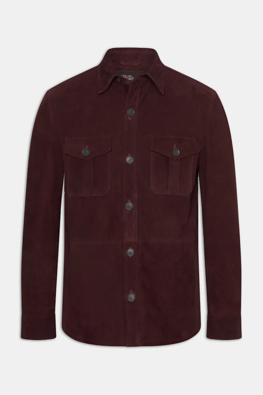 Regular Fit Overshirt Läder