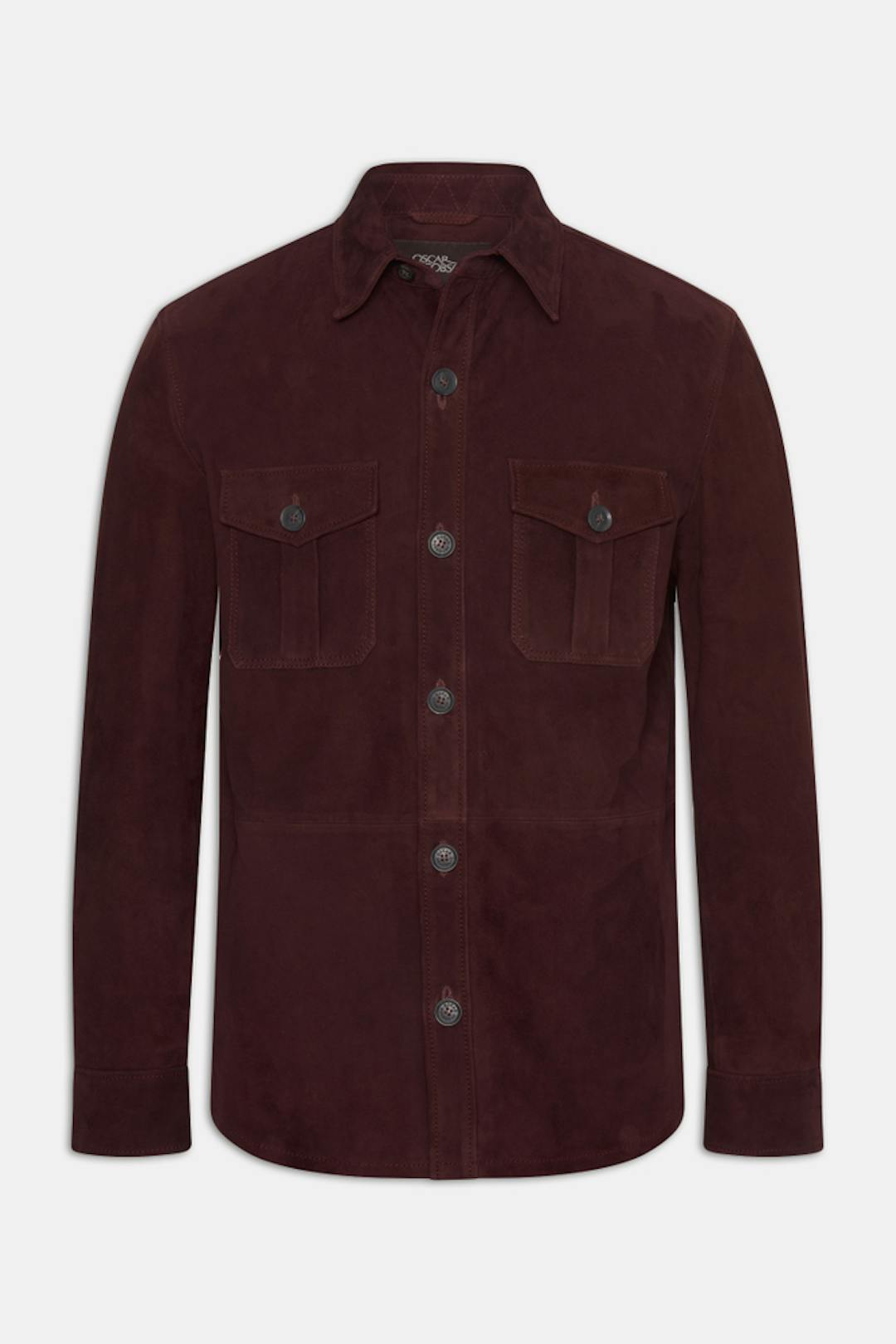 Regular Fit Overshirt Lær