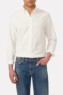 Button-down fløjlsskjorte