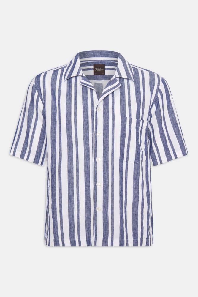 Regular Fit Bowling Collar Shirt