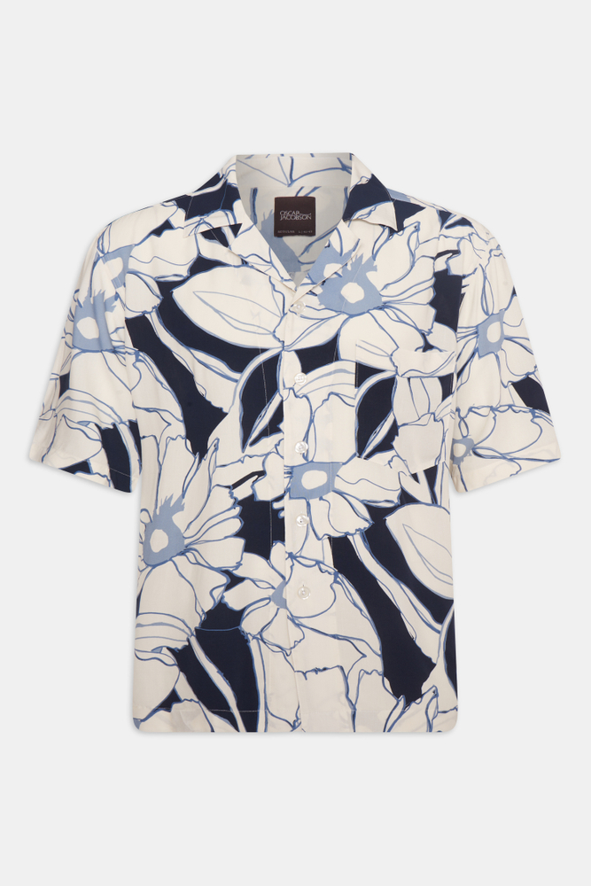 Regular Fit Bowling Collar Shirt