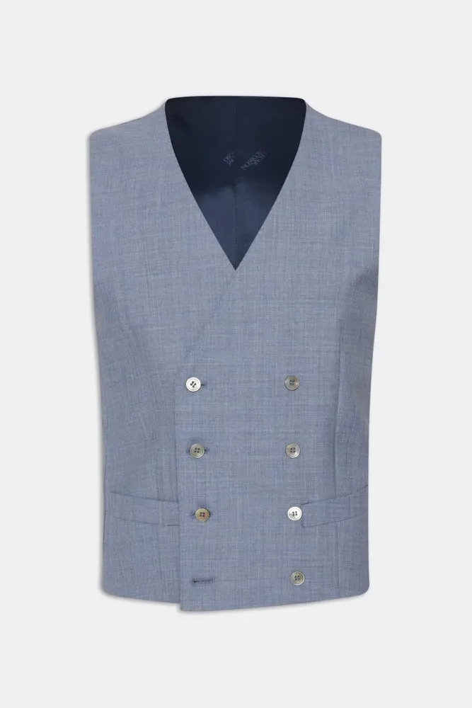 Regular Fit Dobbeltspent Microstructure Vest