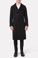 Regular Fit Double Breasted Ragan Twill Coat