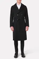 Regular Fit Double Breasted Ragan Twill Coat
