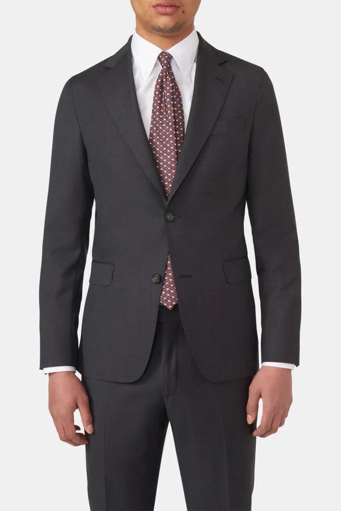 Slim Fit Birdseye Kavaj