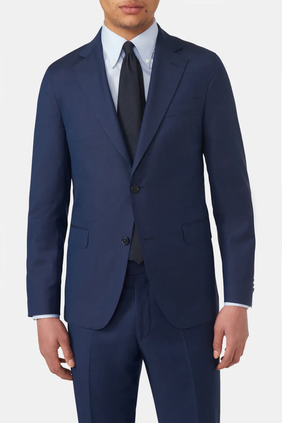 Regular Fit Microstructure Blazer