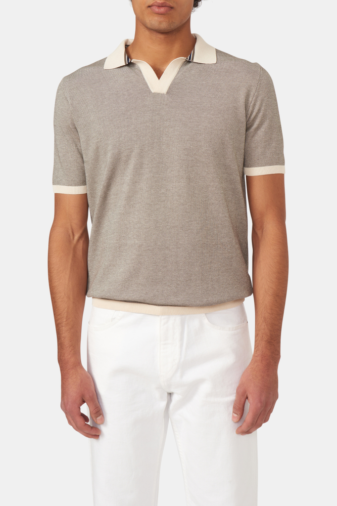 Slim Fit Knit Poloshirt