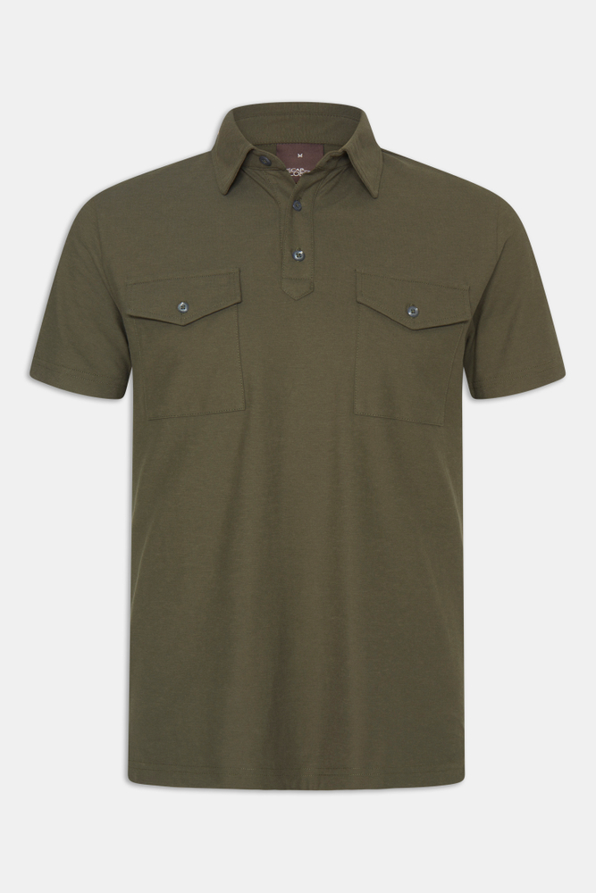 Regular Fit Bomullpiké