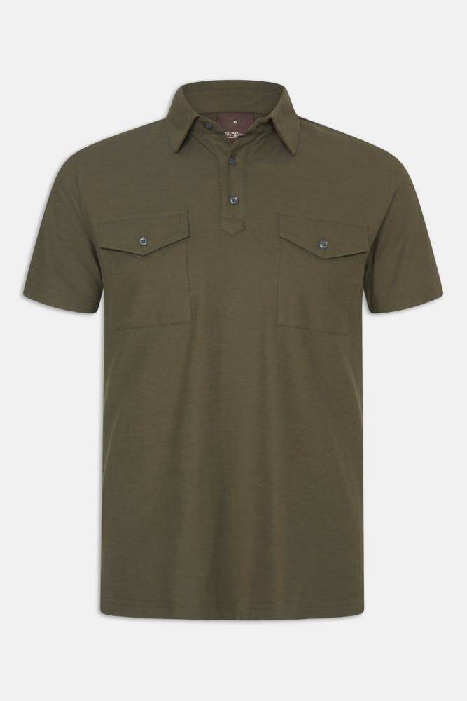 Regular Fit Bomullpiké