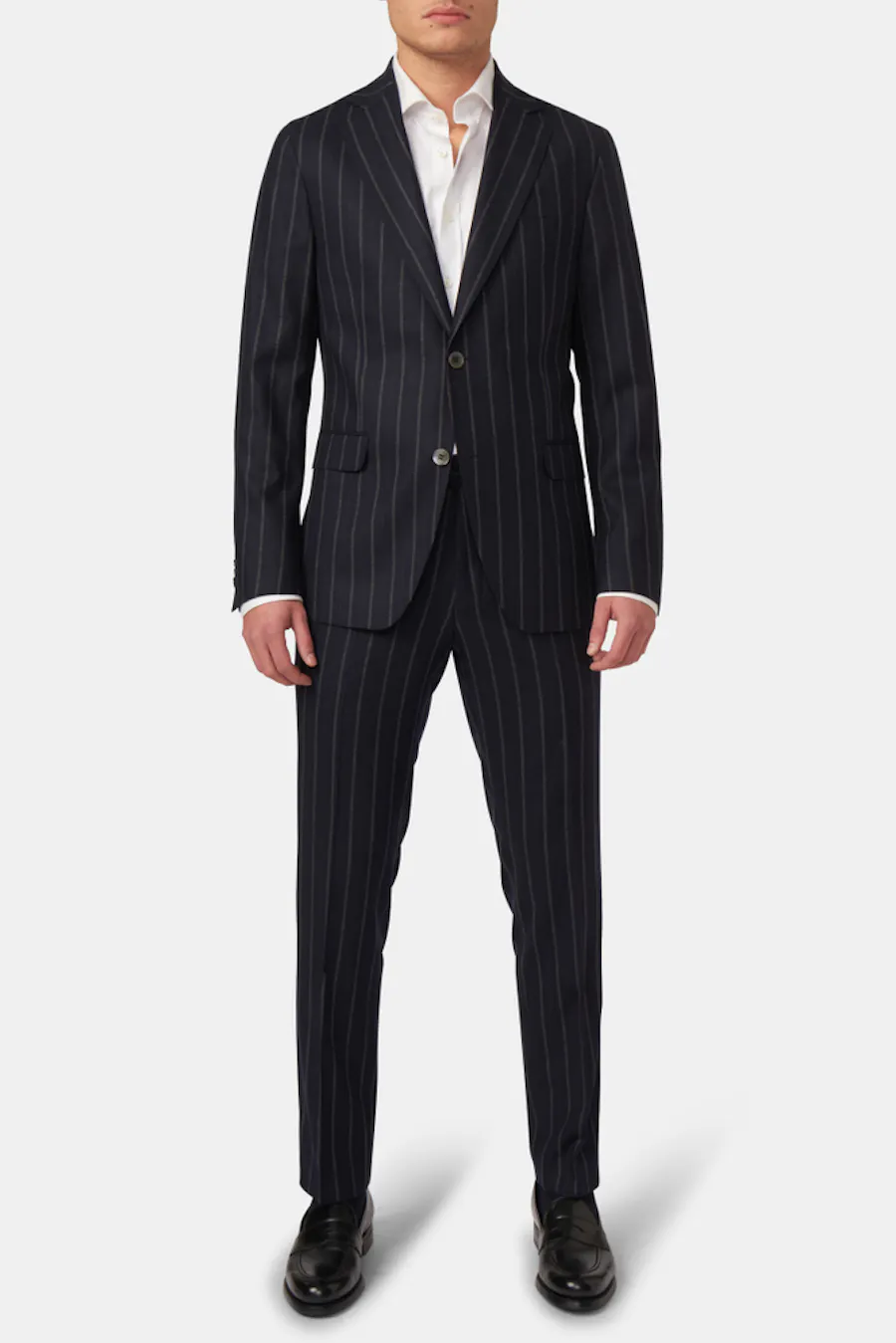 Regular Fit Brushed Wool Suit