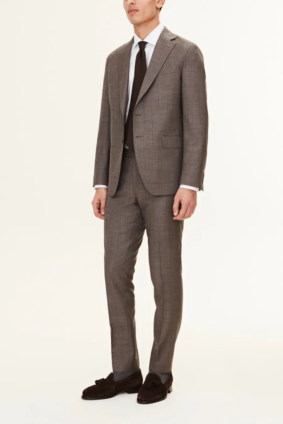 Slim Fit Tropical Wool Trousers
