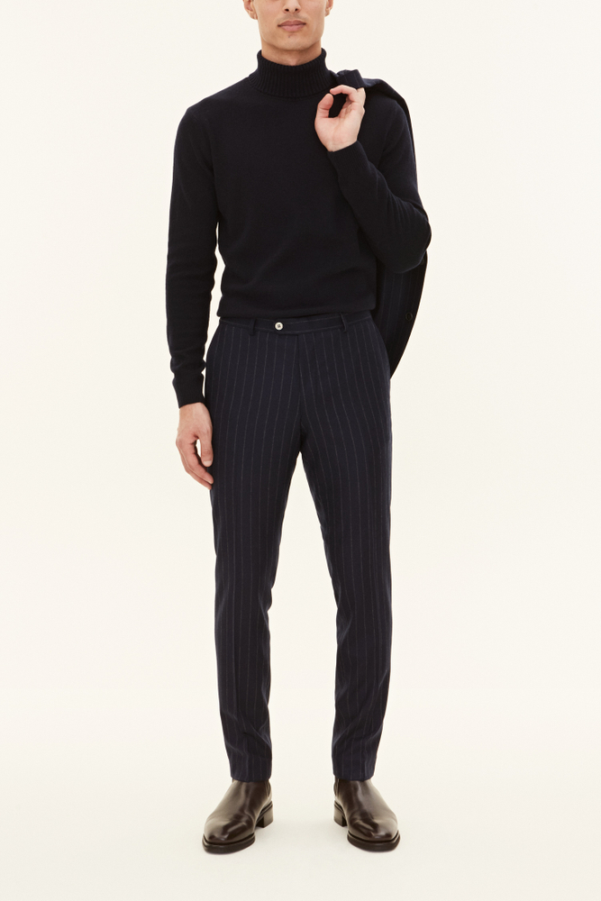 Slim Fit Tropical Wool Trousers