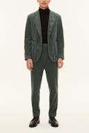 Regular Fit Kordfløyelbukser Høy Midje