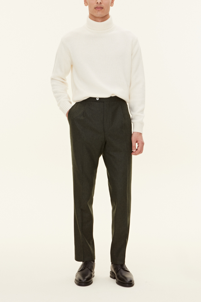 Regular Fit High Waist Trousers