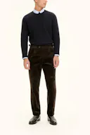 Regular Fit High Waist Corduroy Trousers
