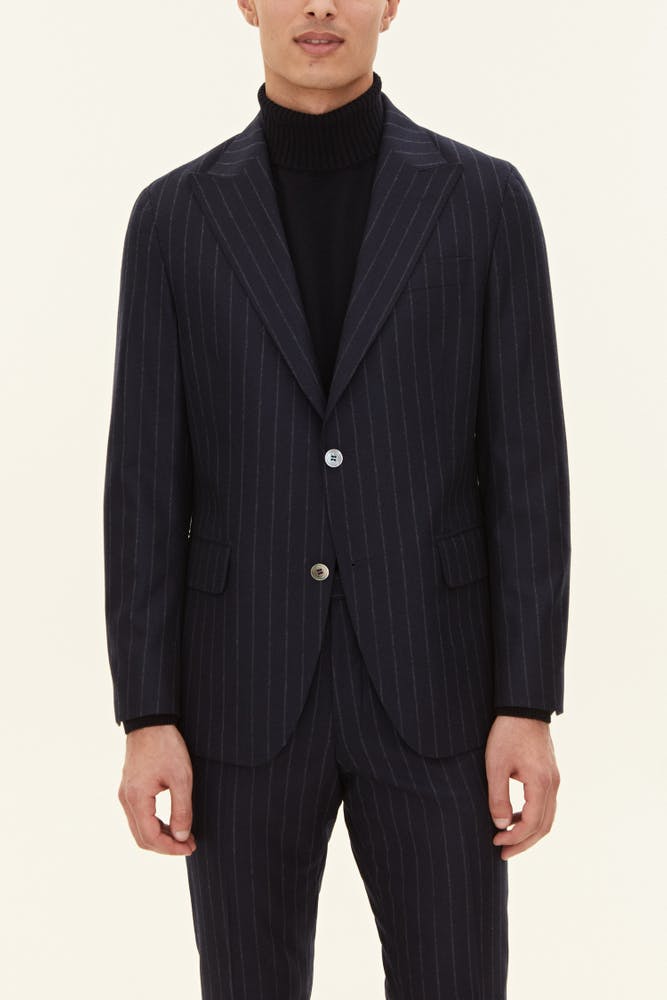 Regular Fit Pinstripe Flanellblazer