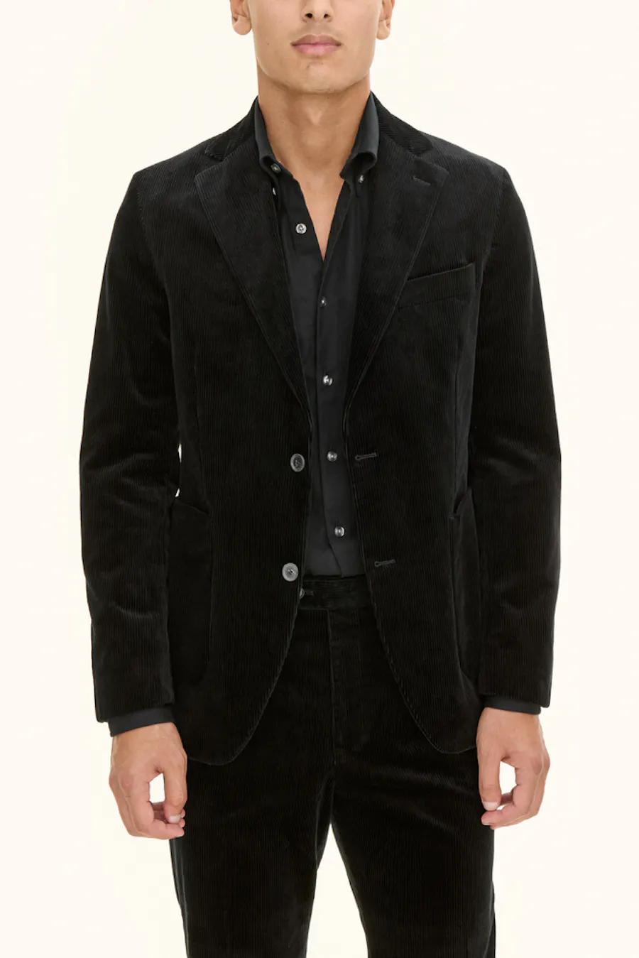 Regular Fit Kordfløyelblazer