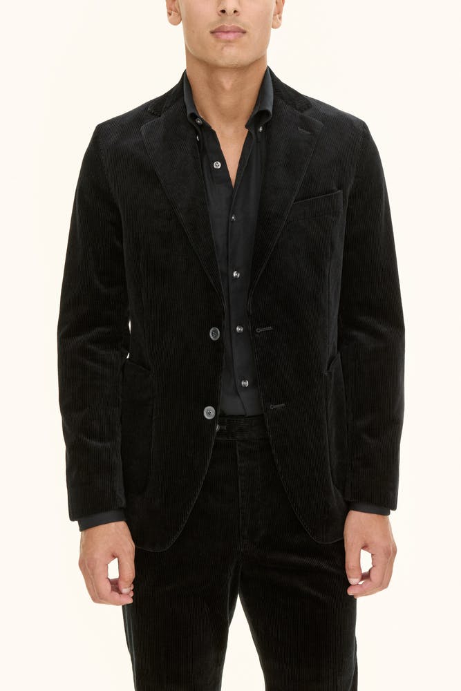 Regular Fit Kordfløyelblazer