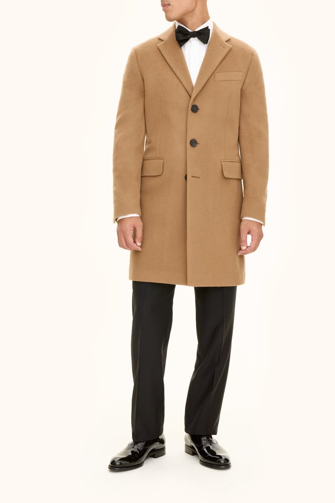 Regular Fit Frakk Børstet Ull