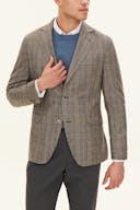 Regular Fit Microstructure Blazer