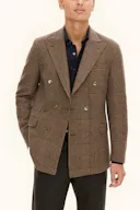 Regular Fit Dobbeltspent Microstructure Blazer