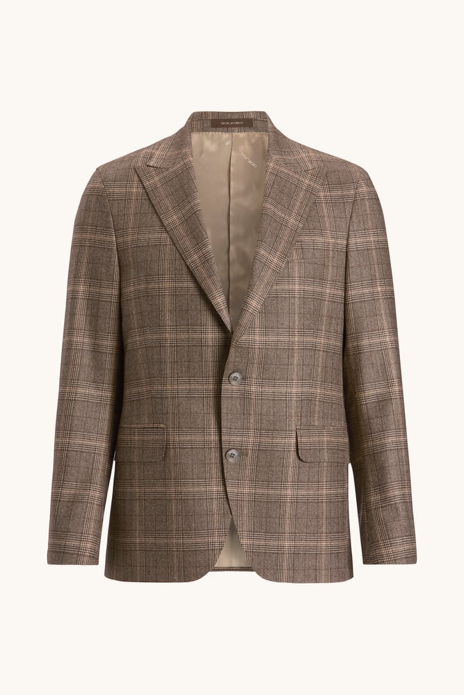 Regular Fit Microstructure Blazer