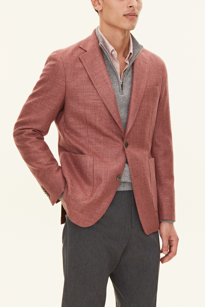 Regular Fit Hopsack Blazer