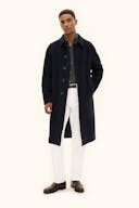Regular Fit Brushed Wool Raglan Coat