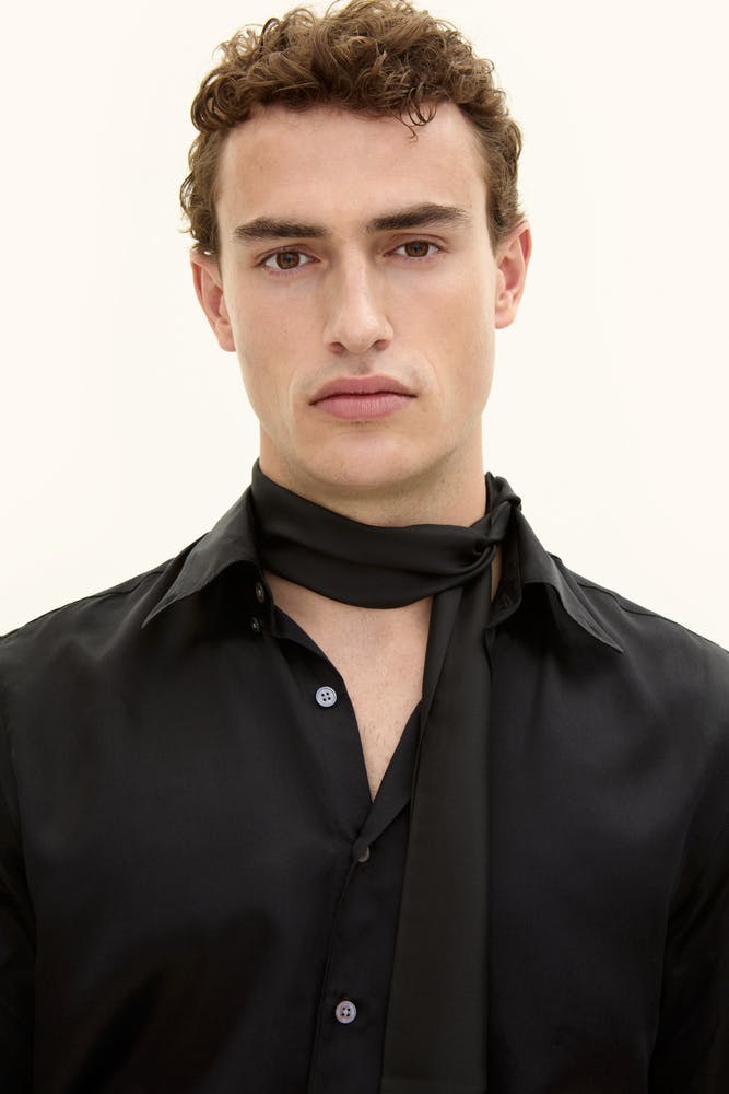 Twill Silk Evening Scarf